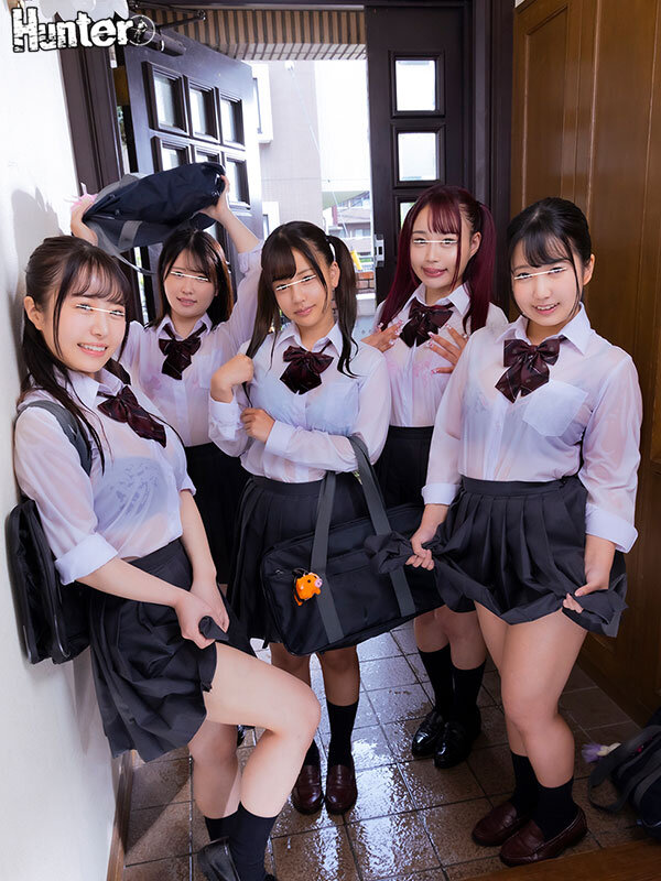 >avญี่ปุ่น HUNTB-699 เพื่อนของน้องสาวมาหลบฝนที่บ้าน 5 คน