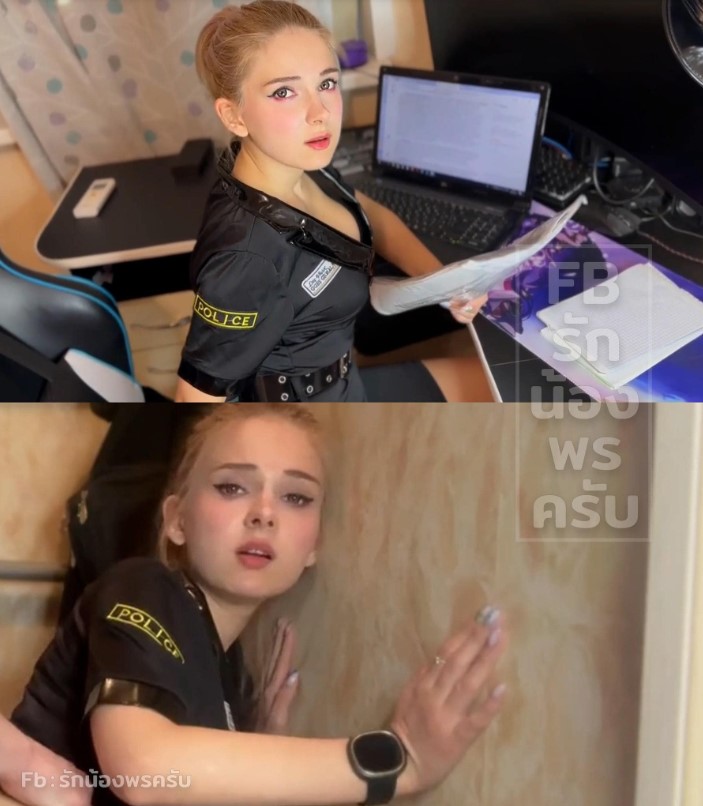 >ตำรวจสาวเมาน้ำรัก A cute police officer bribed her superiors XXX