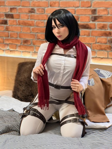 >หนังXคอสเพลย์ Sweetie fox mikasa from porn on titan