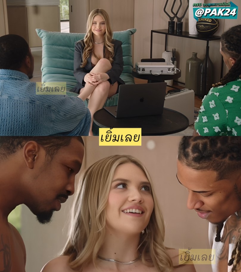 >เซลส์ขายชุดชั้นใน BLACKED BBC Thirsty Agent Angie Takes On Two Ballers – Angie Faith